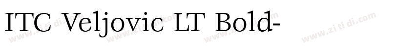 ITC Veljovic LT Bold字体转换